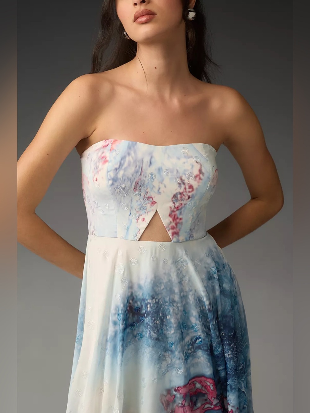 Anthropologie Geisha Designs Strapless Cutout Maxi Dress - Picture 6 of 10